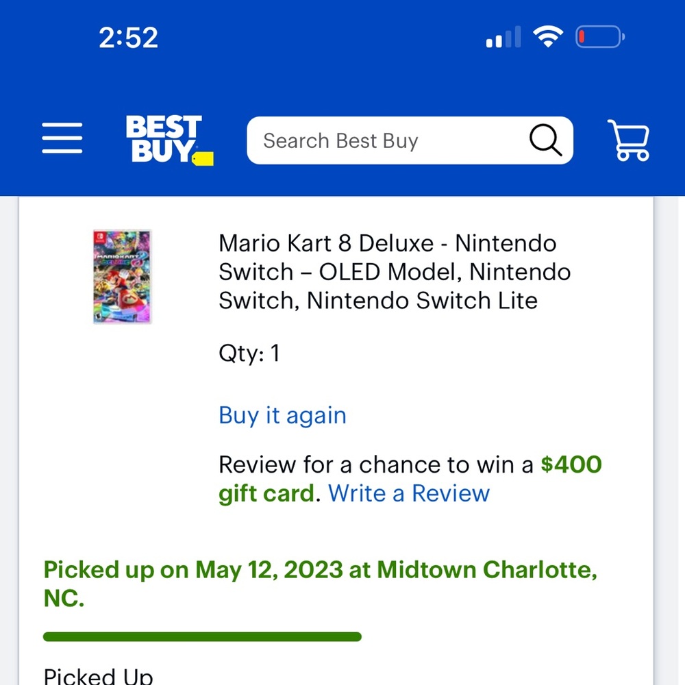 Mario Kart 8 Deluxe Nintendo switch